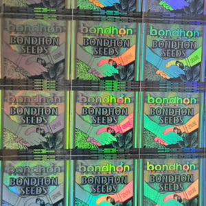 Autocollant holographique personnalisé en papier adhésif couleur argent avec les dernières fonctionnalités de sécurité, étiquettes d'emballage holographiques, étiquettes de marque - Product Image 1