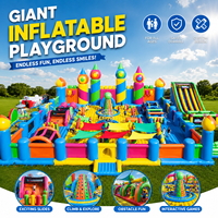 Structures gonflables commerciales d'extérieur : jeux gonflables, châteaux gonflables, parcs d'obstacles gonflables, parcs d'attractions gonflables, parcs de trampolines