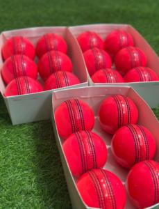 Pelota de Cricket de Cuero Duro Cosida a Mano de Alta Calidad, Tamaño Juvenil, Color Rosa, con Logotipo Personalizado, al Mejor Precio, Pelota de Cuero Premium - Product Image 3