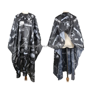 ผ้าคลุมตัดผมกันน้ำ ป้องกันไฟฟ้าสถิตย์ ทำจากโพลีเอสเตอร์ สำหรับร้านทำผม ช่างตัดผม ทำสีผม และอุปกรณ์จัดแต่งทรงผม - Product Image 3