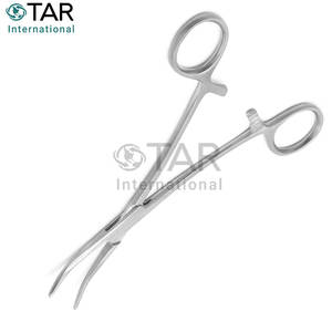 Pinces hémostatiques en acier inoxydable Crile 5,5 pouces, courbées, instrument chirurgical, poignée verrouillable, usage médical, dentaire, vétérinaire, laboratoire - Product Image 3