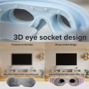 เครื่องนวดตาพร้อมความร้อนและโหมดการสั่นสะเทือนที่ปรับได้สำหรับการผ่อนคลายความเหนื่อยล้า บรรเทาความเครียด ช่วยการนอนหลับ สำหรับใช้ในสำนักงาน - Product Image 5