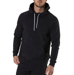 Sudadera con Capucha Verde Sólido para Hombre, Manga Larga, Informal, Transpirable, de Algodón, con Cordón Ajustable y Bolsillos Laterales - Product Image 2