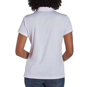 เสื้อโปโลแขนสั้นถักแบบลำลองสำหรับผู้หญิง ผลิตจากวัสดุรักษ์โลก แห้งเร็ว รับสกรีนโลโก้ ขายส่ง ระบายอากาศได้ดี - Product Image 3