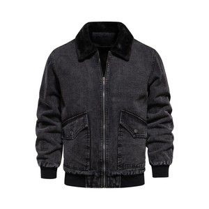 Chaqueta vaquera vintage para hombre, de algodón de peso medio, con personalización de marca, pedido al por mayor para marcas de ropa urbana - Product Image 2