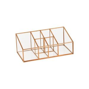 Elegant Cosmetic Organizer Made Of Metal And Glass For Makeup Accessories Jewelry And Perfume Collection - Product Image 4