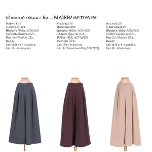 กางเกงคูลอตทรงหลวมไซส์ใหญ่สำหรับผู้หญิง - Product Image 3