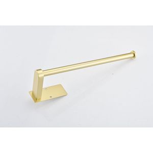 2-Pack Self-Adhesive Wall Mount Paper <b>Towel</b> <b>Holder</b> Brushed Gold <b>Kitchen</b> Storage Cabinets Easy Installation for Home <b>Kitchen</b> - Product Image 2