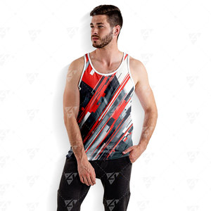 New Arrival Custom <b>Men</b> Tank Top Plus Size Sporty Gym <b>Singlet</b> Breathable Lightweight Quick Dry Sleeveless - Product Image 5