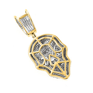 Hiphop Jewelry Moissanite <b>Charms</b> Men Bust Down Mask 925 <b>Silver</b> Iced Out Custom Everyday Wear Moissanite Hiphop Jewelry - Product Image 4