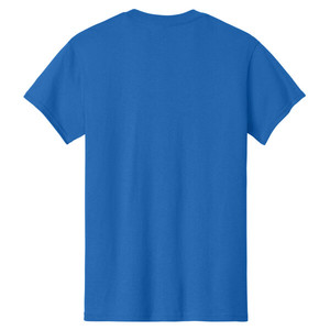 เสื้อยืดผู้ชายสไตล์ไฮสตรีท ผ้าเจอร์ซีย์คอตตอน 100% พิมพ์ลายซิลค์สกรีน ทรงหลวม ผ้าเนื้อดี  ตัวเลือกโลโก้แบบกำหนดเอง ดีไซน์ทางการ สีรอยัล - Product Image 6