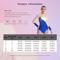Justaucorps métallique pour femmes à manches longues body patinage artistique Performance Costumes gymnastique rythmique acrobatie danse de salon