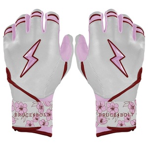 Guante de Bateo de Microfibra Rosa 2026 con Muñequera Floral, para Mano Derecha, Unisex, para Adultos, con Cierre de Velcro - Product Image 1