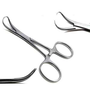 TOWEL <b>CLAMP</b> FORCEPS BACKHAUS DENTAL INSTRUMENTS VETERINARY LAB Instrument Medical Tools - Product Image 2