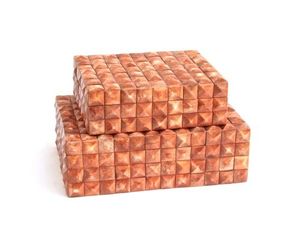Caja de Almacenamiento Cuadrada con Incrustaciones de Hueso Blanco y Negro, Organizador Decorativo, Decoración de Hogar de Lujo, Estuche Premium para Regalo de Joyería - Product Image 5