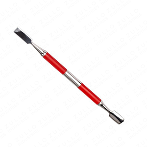 Dual Color Stainless Steel Manicure Set Double Ended Cuticle Pusher Dead Skin <b>Cleaning</b> Remover <b>Tool</b> for Nail Care - Product Image 2