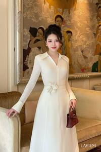 เสื้อสเวตเตอร์ถักคอวีผู้หญิง เสื้อถักแขนยาวแบบโปร่ง น้ำหนักเบา ระบายอากาศได้ดี สไตล์เกาหลี เสื้อสเวตเตอร์หรูหรา - Product Image 3