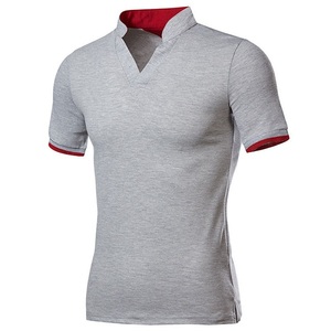 เสื้อเชิ้ตผู้ชายผ้าโพลีเอสเตอร์แห้งเร็ว ซับเหงื่อ ป้องกันริ้วรอย ทรงลำลอง (S-6XL) ผ้าทอ แขนสั้น - Product Image 5