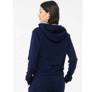Bella Canvas <b>Navy</b> WOMEN'S CLASSIC PULLOVER HOODIE Mid-length Crop Women - Sweatshirts & Fleece Ladies Classic Pullover Hooded - Product Image 2
