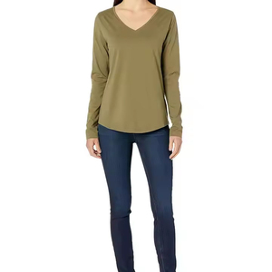 T-shirt personnalisé tendance pour femme, style décontracté streetwear, vente en gros OEM, tissu toile de haute qualité, séchage rapide, personnalisable - Product Image 5