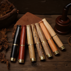 Pipas para Fumar con Logotipo Personalizado Directo de Fábrica, Pipa de Tabaco de Madera Hecha a Mano con Acabado Vintage, Duradera, Ecológica y Portátil - Product Image 3