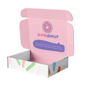 Factory Supply Custom Logo Eco Friendly Food Grade Foldable Paper <b>Boxes</b> for Cake Cookie Bread Pastry Donut <b>Macaron</b> - Product Image 1