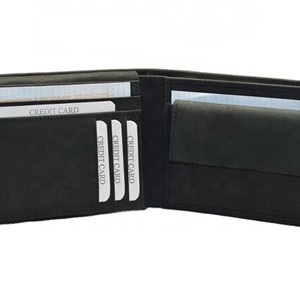 Cartera Bifold Negra Delgada de PU para Hombre, Minimalista, con Cierre Plegable, Corta, para Uso Diario, con Bloqueo RFID, Botón Clásico de Poliéster - Product Image 2