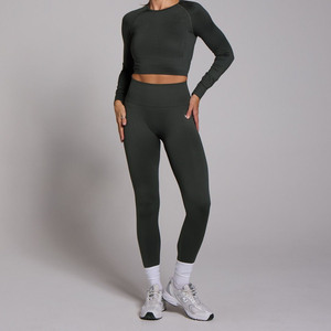 Leggings de compression athlétiques pour femmes avec logo personnalisé, vêtements de fitness respirants pour les séances d'entraînement - Product Image 4