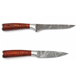 Ensemble de couteaux de chef en acier Damas, fabriqués à la main, conçus pour hacher, trancher et découper, ensemble de couteaux multi-usages de qualité supérieure pour la cuisine - Product Image 2