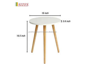Table de chevet industrielle moderne pour chambre à coucher, salon, petite table basse, table d'appoint compacte, mobilier de maison - Product Image 5