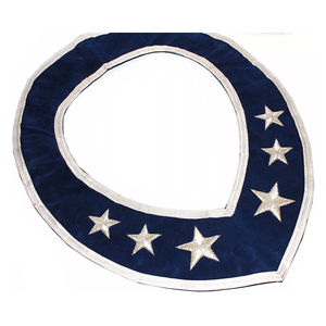 Nouveau Col de Collégiale Maçonnique Brodé Argenté de Qualité Supérieure, Broderie Personnalisée, Sur Mesure, Col de Collégiale 2026 - Product Image 3