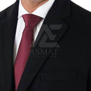 Abrigo largo de mezcla de lana para hombre, abrigo grueso y cálido para invierno, estilo formal de oficina, abrigo para uso diario. - Product Image 4