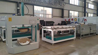 Machine de presse à membrane sous vide de formage de surface solide pour la fabrication de bassins de cintrage par thermoformage corian