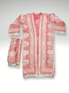 ชุดอาบายะผ้าวิสโคส Safaa Luxury Weaving Work – ชุดอาบายะแบบเปิดด้านหน้าลายทอ 2 ชิ้น พร้อมฮิญาบเข้าชุด – ส่งตรงจากโรงงาน - Product Image 3