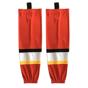 Chaussettes de hockey sur glace en coton respirantes, durables, écologiques, à séchage rapide, de haute qualité, à compression, hauteur genou, couleur et logo personnalisés - Product Image 5