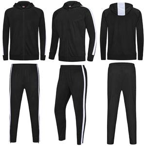 Costumes de jogging grande taille automne hiver pour hommes avec logo personnalisé motif solide course en plein air Streetwear survêtement écologique - Product Image 4