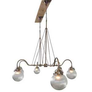 Modern Brass Ceiling Light Geometric Design Indoor Living Room Fixture - Product Image 5