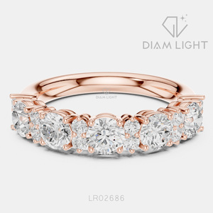 Bague de fiançailles en or blanc 14 carats avec diamant de laboratoire de 1,95 carat, coupe ronde, bague de mariée, certifiée IGI, bijoux fins, cadeau - Product Image 3