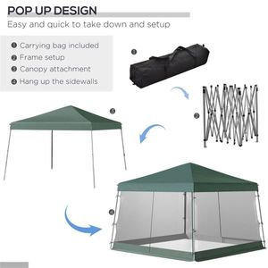 Tenda Pop-up con Gambe Inclinabili per Spiaggia, Design Pratico con Tettoia - Product Image 5