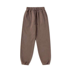 Pantalon de survêtement sport pour homme, taille élastique, toile 100% coton, coupe ample, respirant, séchage rapide - Product Image 1