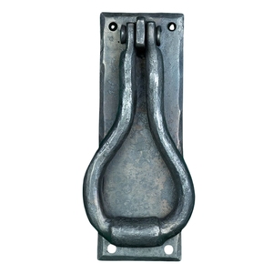 Moderno timbre de puerta en forma de flor, forjado a mano en hierro con recubrimiento en polvo, para entrada principal, para decoración interior. - Product Image 6