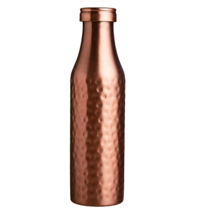 Wholesale Pure Copper Water Bottle With Ribbed Design Leak-Proof Handcrafted Ayurvedic Copper <b>Flask</b> Custom Logo Eco-Friendly - Product Image 4
