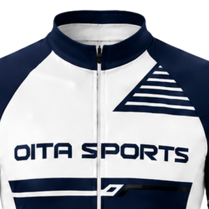 Navy Blue White Custom <b>Cycling</b> Jersey <b>Shorts</b> Set <b>Short</b> Sleeve Full Zip Breathable <b>Padded</b> Bike Uniform Racing Team Sportswear - Product Image 4