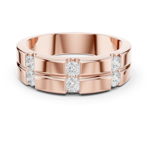 Moissanite Sterling <b>Silver</b> Gold Plated Prong Setting Customized Hip Hop <b>Ring</b> for <b>Men</b> & Women Gift for Her - Product Image 3