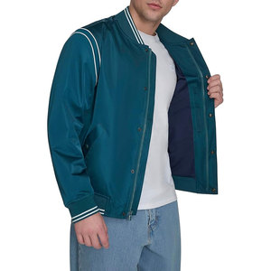 Men's <b>Lightweight</b> Varsity <b>Bomber</b> <b>Jacket</b> Casual Streetwear Stylish Athletic College Inspired Outerwear Comfortable Breathable - Product Image 5