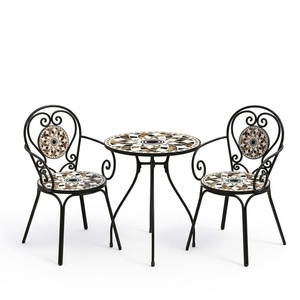 Ensemble de salle à manger en fonte durable et imperméable au design traditionnel, table basse en métal pour appartement et cour, en provenance du Vietnam - Product Image 1