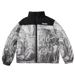 Veste matelassée imperméable et respirante pour enfants, style streetwear, entièrement imprimée, avec logo brodé, pour l'hiver, fabriquée sur mesure - Product Image 1