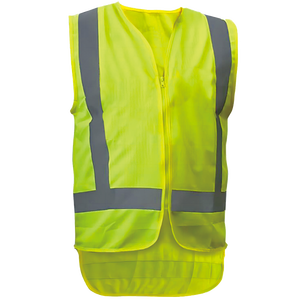 เสื้อกั๊กนิรภัยสะท้อนแสงแบบถักโพลีเอสเตอร์ขายส่ง พร้อมแถบสะท้อนแสงคุณภาพสูง รุ่นหางนกนางแอ่น - Product Image 2