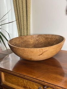 Bol de service en bois élégant et fini lisse, grand bol à salade profond pour l'hôtellerie et le service de buffet - Product Image 6