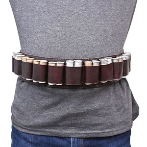 Cowhide Leather Waist Belt Holster with 12 Shell Pockets Durable Vintage Style Casual Belt for Hunting and Outdoor Use - Product Image 6